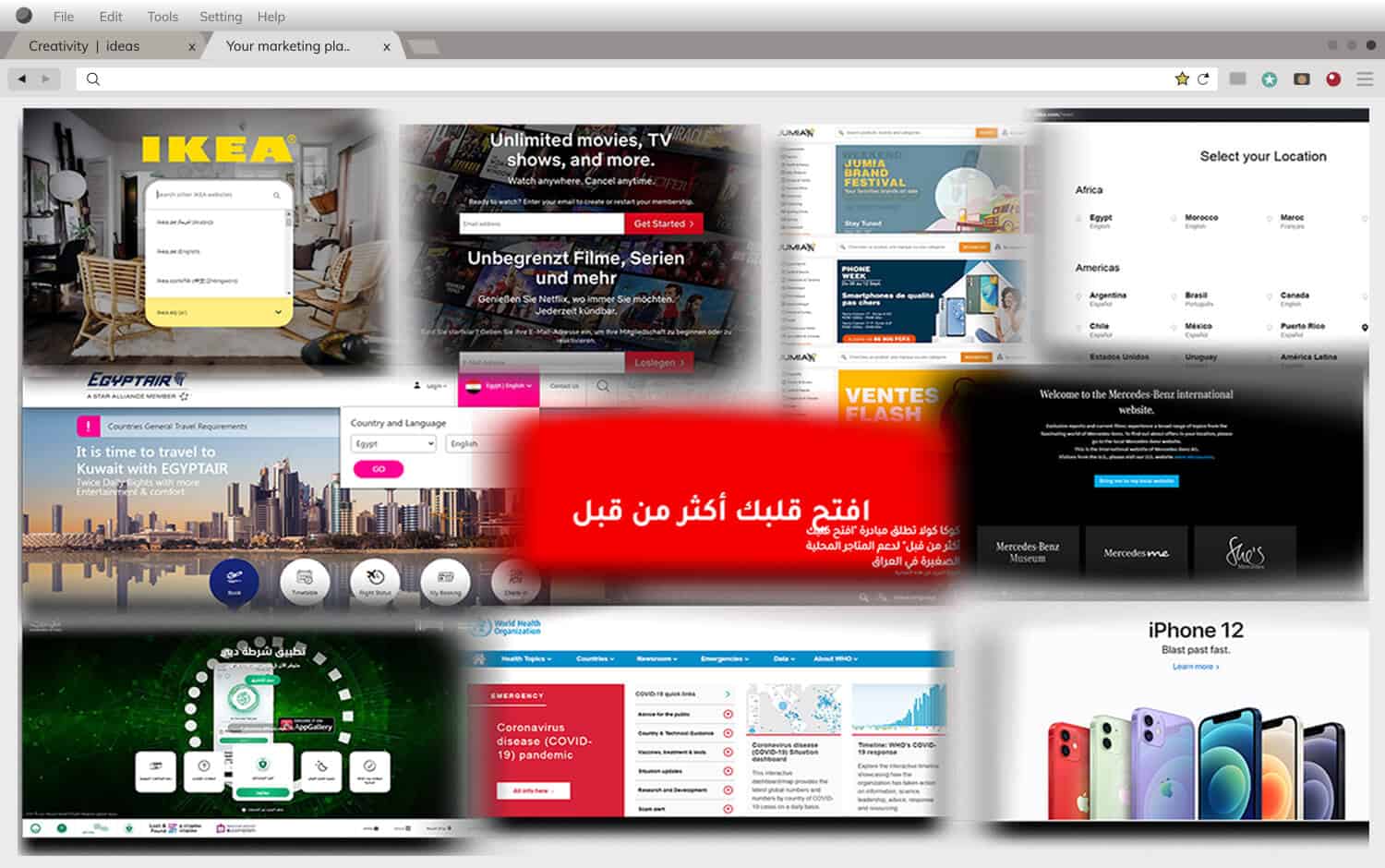 multilingual website examples